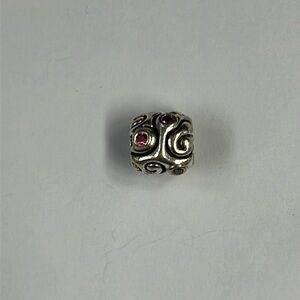Pandora charm 925 silver pink stones